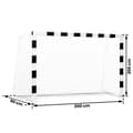 Miniatyrbillede 11 af 11: Fodboldmål 300 x 200 x 90 cm NS-465 sort og hvid