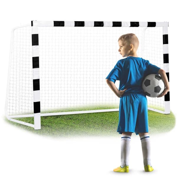 Fodboldmål 300 x 200 x 90 cm NS-465 sort og hvid