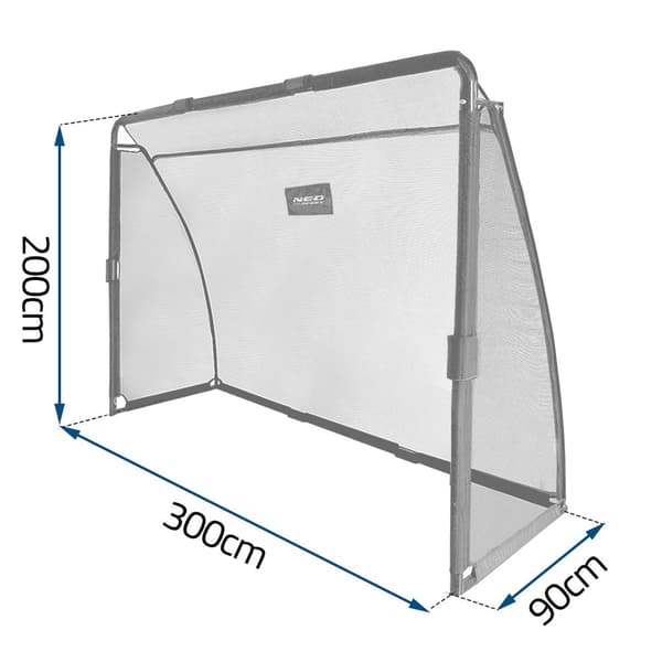 Fodboldmål 300 x 200 x 90 cm NS-497 sort