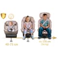 Miniatyrbillede 5 af 11: Nukido Aero Line Beige Autostol 0-36kg ISOFIX