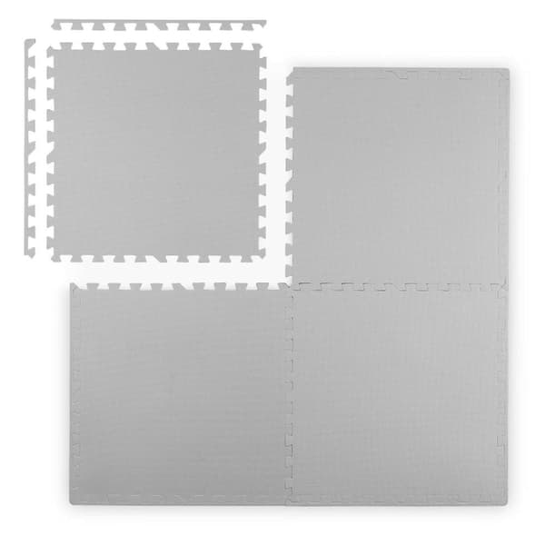 Iso vaahtomuovi pulmamatto Ricokids 60x60 cm 4 kpl. harmaa