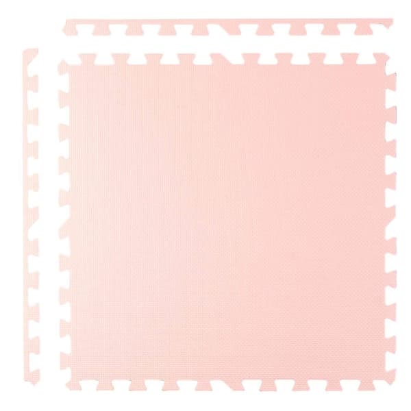 Ricokids stor skumpuslemåtte 60x60 cm 4 stk. fersken og hvid