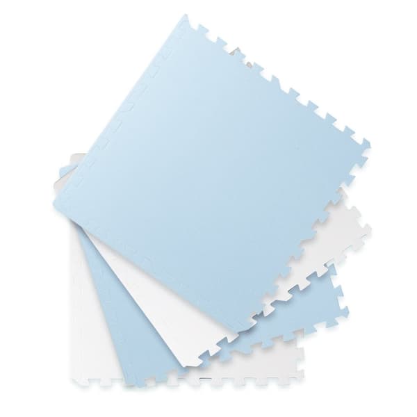 Ricokids iso vaahtomuovi pulmamatto 60x60 cm 4 kpl sinivalkoinen