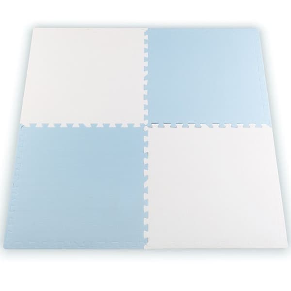Ricokids iso vaahtomuovi pulmamatto 60x60 cm 4 kpl sinivalkoinen