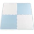 Pikkukuva 7 / 9: Ricokids iso vaahtomuovi pulmamatto 60x60 cm 4 kpl sinivalkoinen