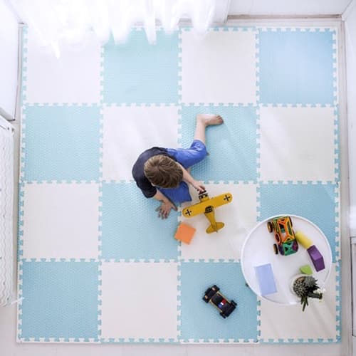 Ricokids iso vaahtomuovi pulmamatto 60x60 cm 4 kpl sinivalkoinen