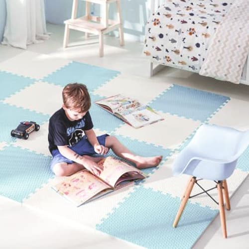 Ricokids iso vaahtomuovi pulmamatto 60x60 cm 4 kpl sinivalkoinen