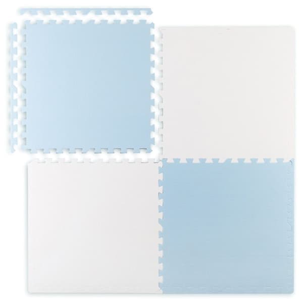 Ricokids iso vaahtomuovi pulmamatto 60x60 cm 4 kpl sinivalkoinen