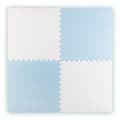 Pikkukuva 1 / 9: Ricokids iso vaahtomuovi pulmamatto 60x60 cm 4 kpl sinivalkoinen
