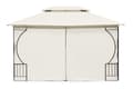 Miniatyrbillede 3 af 10: Havepavillontelt Lysthus 3x4 m med Sidevægge Beige MultiGarden