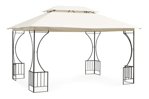 Havepavillontelt Lysthus 3x4 m med Sidevægge Beige MultiGarden