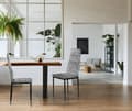 Miniatyrbillede 2 af 10: Sæt med 4 fløjlsstole til spise- og stue Grå ModernHome