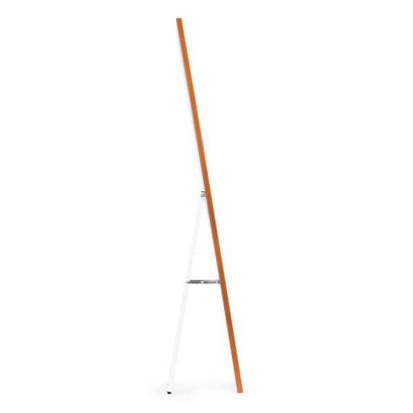 Stort stående spejl, 148 cm, aluminiumsramme, foldbart, ModernHome