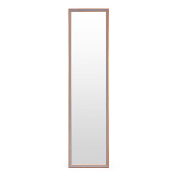Stort stående spejl, 148 cm, aluminiumsramme, foldbart, ModernHome