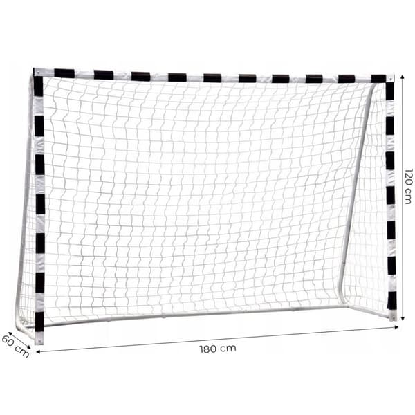 Fodbold Træningsmål med Net 180x120 cm Sort og Hvid MultiGarden