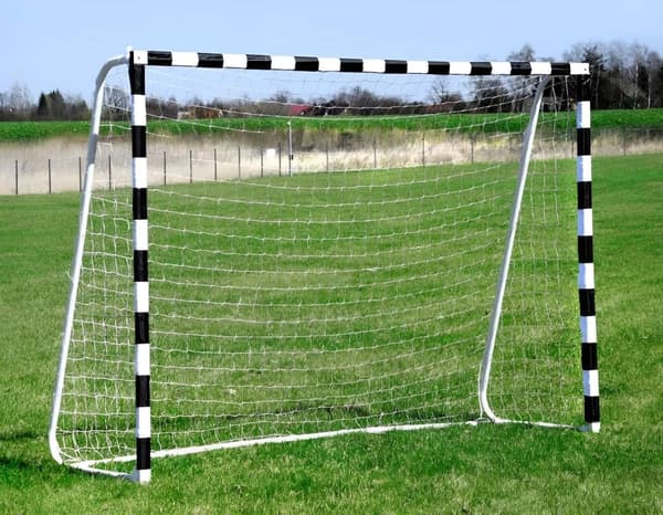 Fodbold Træningsmål med Net 180x120 cm Sort og Hvid MultiGarden