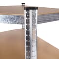 Miniatyrbilde 4 av 8: Hjørneoppbevaringsstativ 180x90x40 cm Galvanisert stål, 5 hyller, 875 kg Kapasitet ModernHome