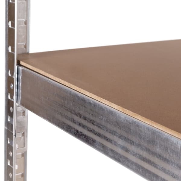 Hjørneoppbevaringsstativ 180x90x40 cm Galvanisert stål, 5 hyller, 875 kg Kapasitet ModernHome