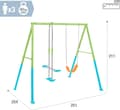 Pikkukuva 10 / 10: Double Garden Swing leikkisetti lapsille Glider INTEX 44120