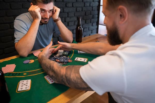 Poker- og blackjack-sæt – 500 jetoner, 2 sæt kort, terninger, spillemåtte, låsbar kuffert