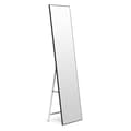 Miniatyrbillede 3 af 8: Stort stående spejl 159 cm, aluminium, sort stel, ModernHome