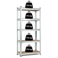 Pikkukuva 6 / 8: Metallihylly 180x90x30 cm galvanoitua terästä, 5 hyllyä, 875 kg Kapasiteetti ModernHome