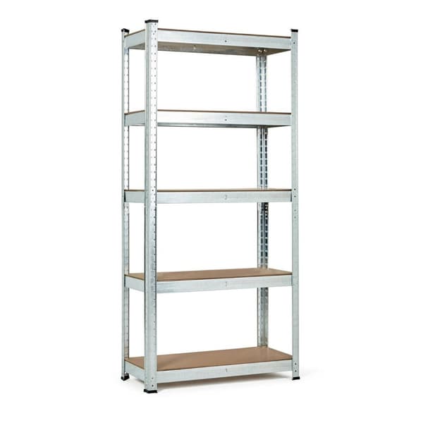 Opbevaringsstativ 180x90x40 cm Galvaniseret stål, 5 hylder, 875 kg Kapacitet ModernHome