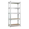 Miniatyrbillede 3 af 9: Opbevaringsstativ 180x90x40 cm Galvaniseret stål, 5 hylder, 875 kg Kapacitet ModernHome