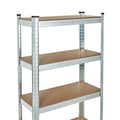 Miniatyrbillede 6 af 9: Opbevaringsstativ 180x90x40 cm Galvaniseret stål, 5 hylder, 875 kg Kapacitet ModernHome