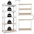 Miniatyrbillede 1 af 9: Opbevaringsstativ 180x90x40 cm Galvaniseret stål, 5 hylder, 875 kg Kapacitet ModernHome