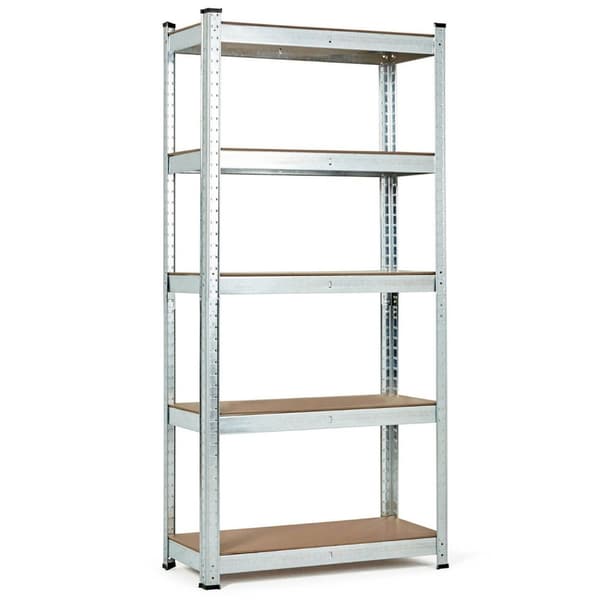 Oppbevaringsstativ 205x120x45 cm Galvanisert stål, 5 hyller, 875 kg Kapasitet ModernHome