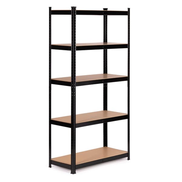 Metalopbevaringshylde 180x90x30 cm til garage eller kælder, 5 hylder, 875 kg Kapacitet ModernHome