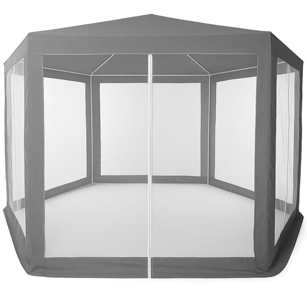 Havehandel Pavillon Telt 2x2x2 m med Myggenet Grå MultiGarden