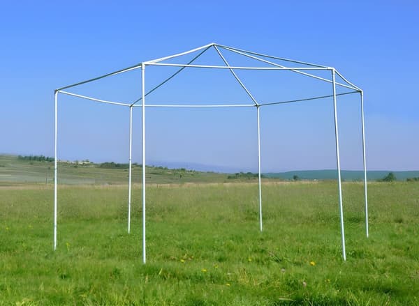 Havehandel Pavillon Telt 2x2x2 m med Myggenet Grå MultiGarden