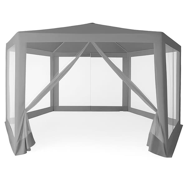 Havehandel Pavillon Telt 2x2x2 m med Myggenet Grå MultiGarden