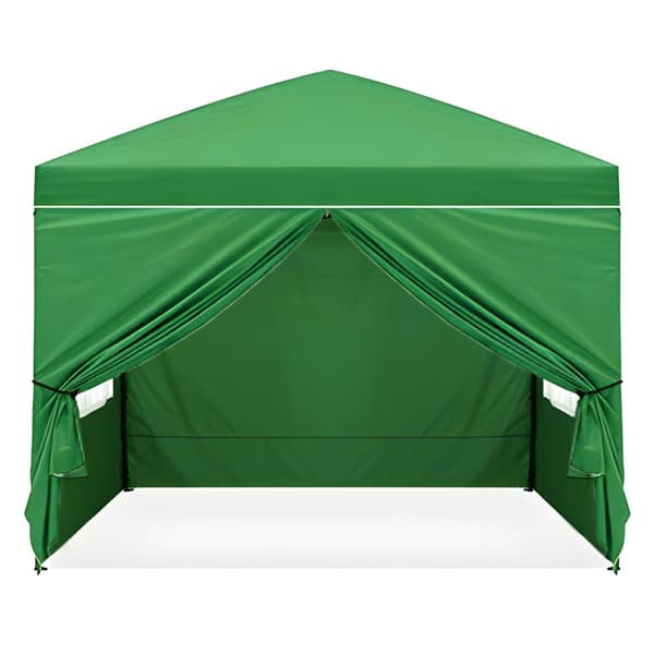 Trädgårdspaviljongtält 3x3 m Pop-Up med 4 sidoväggar MultiGarden