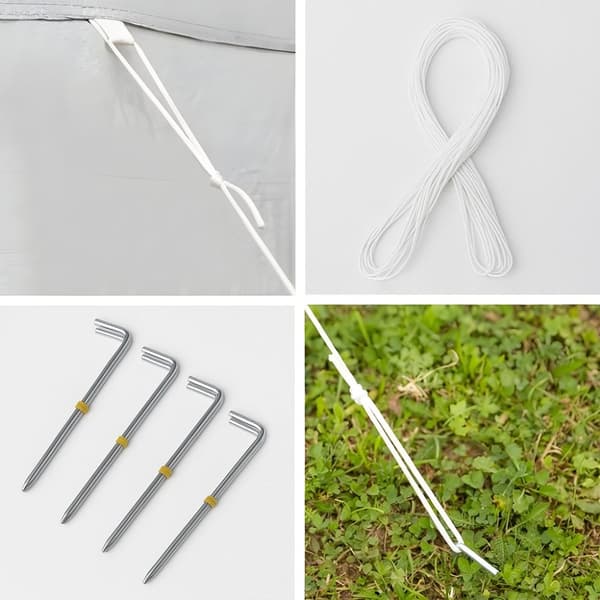 Trädgårdspaviljongtält 3x3 m Pop-Up med 4 sidoväggar MultiGarden
