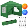 Miniatyrbild 1 av 10: Trädgårdspaviljongtält 3x3 m Pop-Up med 4 sidoväggar MultiGarden