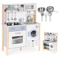 Miniatyrbilde 1 av 10: Kids Play Kitchen med lyder, LED, ovn, vaskemaskin og tilbehør ØKOLEKER