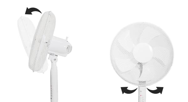 Gulvblæser stående ventilator 45W – 3 tilstande, 5 blade, timer, fjernbetjening