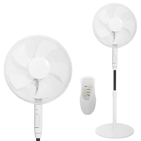 Gulvblæser stående ventilator 45W – 3 tilstande, 5 blade, timer, fjernbetjening