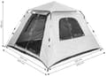 Miniatyrbilde 10 av 10: Pop-Up Campingtelt for 4 Personer Igloo 1500 mm Vanntett MultiGarden