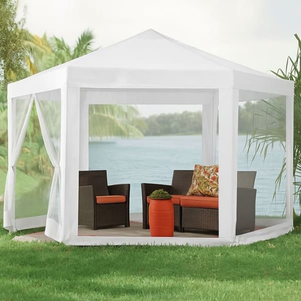 Havehandel Pavillon Telt 2x2x2 m med Myggenet Hvid MultiGarden