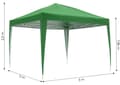 Pikkukuva 10 / 10: Puutarhapaviljonki teltta 3x3 m Pop-Up katos puutarhaan tai terassille MultiGarden