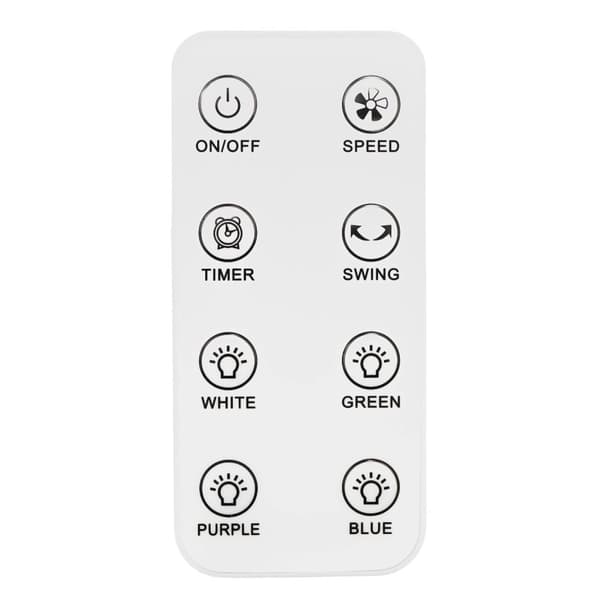 Moderne bladløs stående gulvventilator 60W – 3 tilstande, fjernbetjening, timer, LED-belysning
