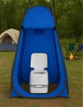 Miniatyrbillede 7 af 10: Pop-Up Camping Telt Omklædningsrum Bruser WC Hytte Blå MultiGarden