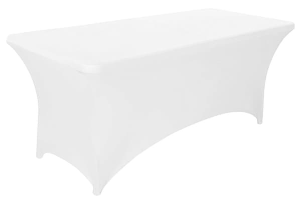 Universal Borddæksel til Catering Bord 240 cm 8FT White Stretch MultiGarden