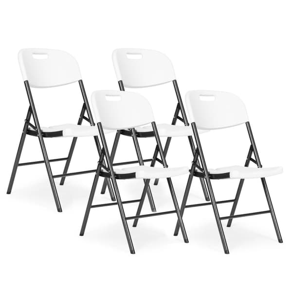 Catering Sæt – Klapbord + 4 Stole HDPE Hvid MultiGarden