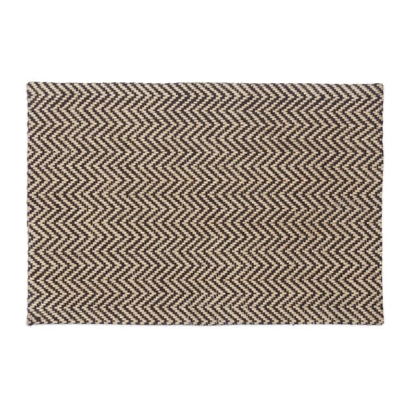 Zigzag jute dørmåtte