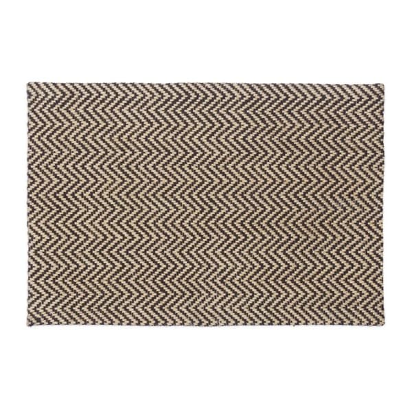 Zigzag jute dørmåtte